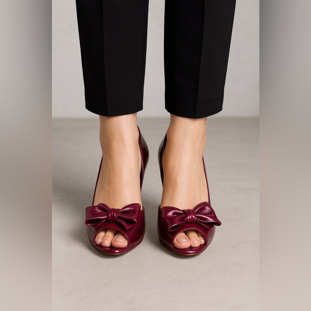 🍁 Moda Patent Peep Toe Heel